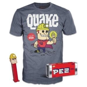 Funko PEZ dispenser and Quake ad icon‎ Pop! Tee